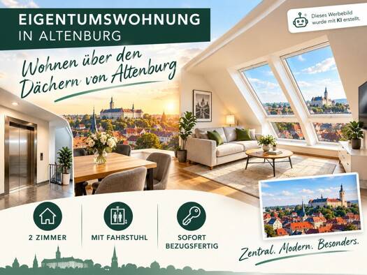 Wohnung zum Kauf 64.900 € 2 Zimmer 60,3 m² 4. Geschoss Altenburg Altenburg 04600