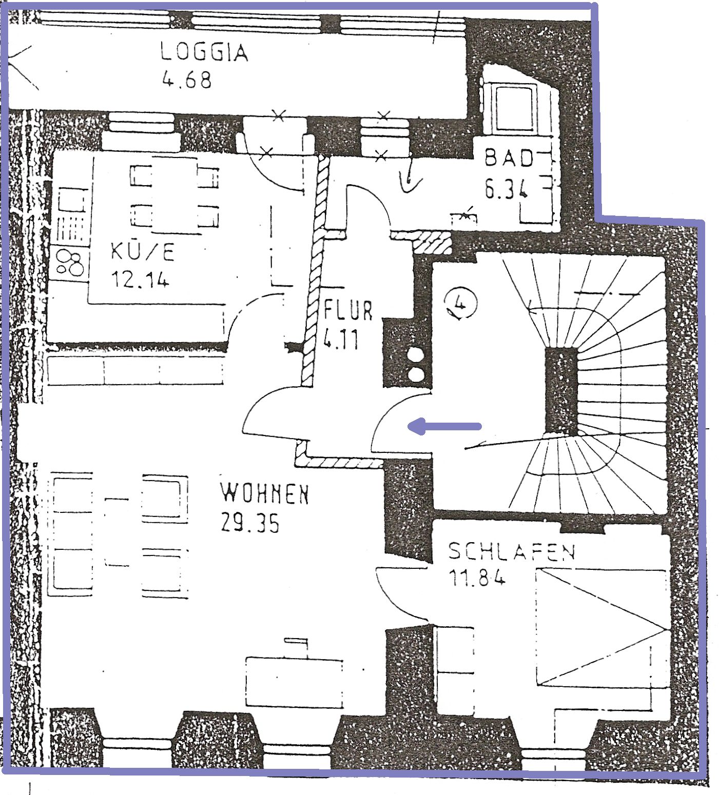 Wohnung zur Miete 600 € 2 Zimmer 69 m²<br/>Wohnfläche 1.<br/>Geschoss 01.03.2025<br/>Verfügbarkeit Pfleggasse 2 Deggendorf Deggendorf 94469