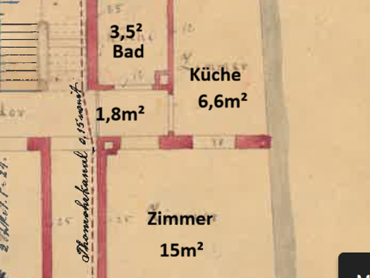 Wohnung zur Miete 450 € 1 Zimmer 27 m² frei ab sofort Theaterstraße 13 Innenstadt Fürth 90762
