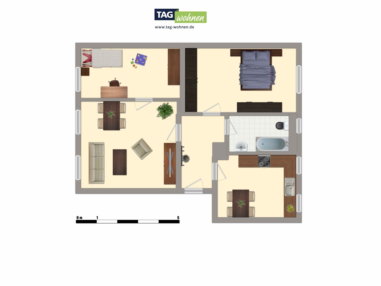 Wohnung zur Miete 309 € 3 Zimmer 52,1 m²<br/>Wohnfläche 1.<br/>Geschoss Schillerstr. 44 Geusa Merseburg 06217