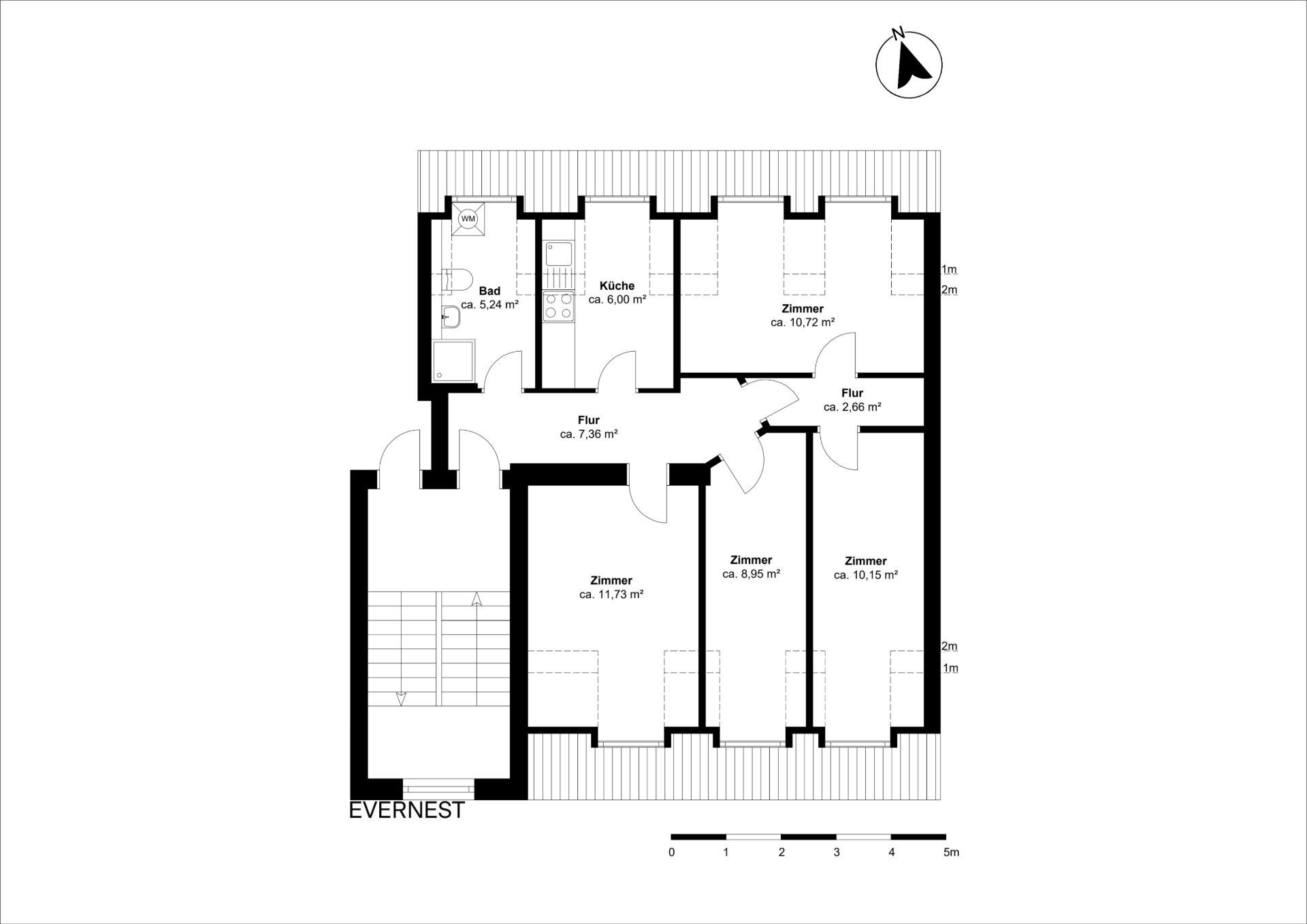 Wohnung zum Kauf 460.000 € 4 Zimmer 67 m²<br/>Wohnfläche 6.<br/>Geschoss Friedrichshain Berlin 10245