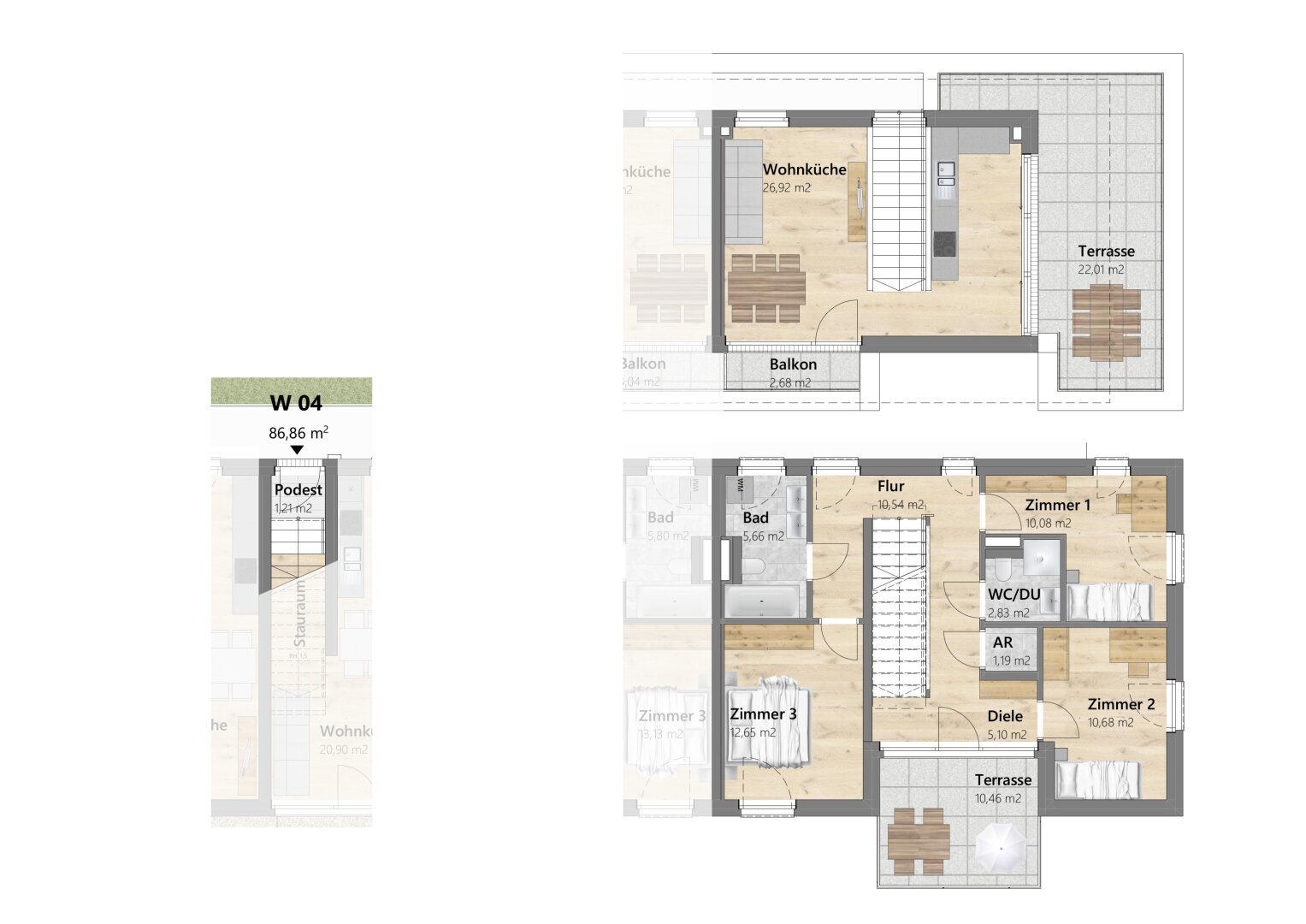 Wohnung zum Kauf 698.800 € 4 Zimmer 86,9 m²<br/>Wohnfläche Wattens 6112