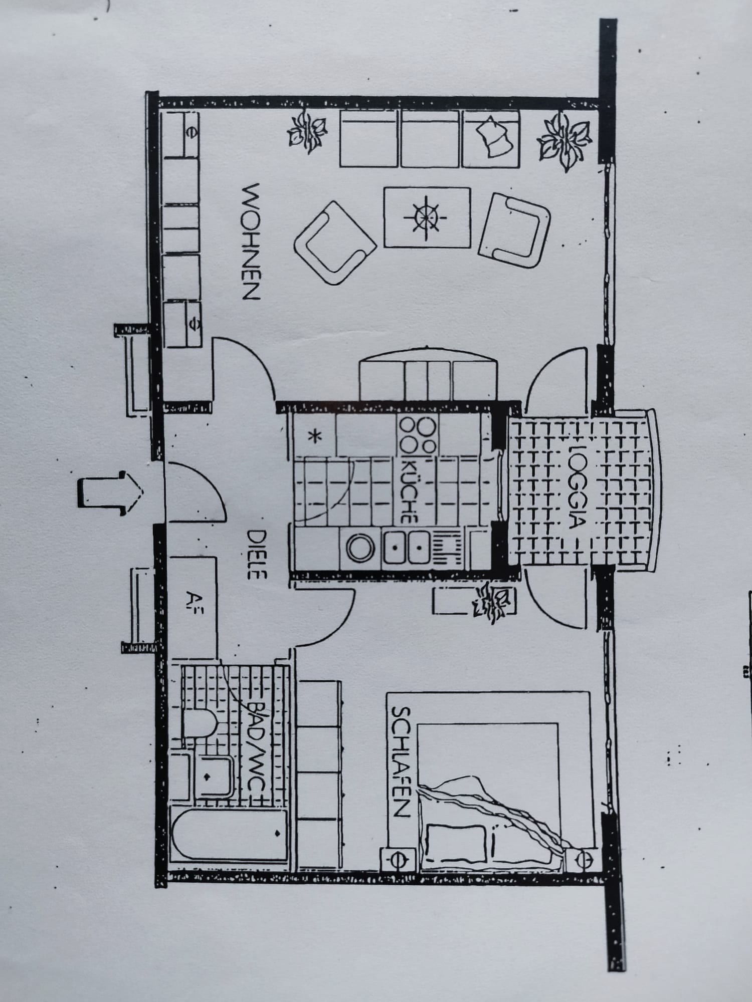 Studio zur Miete 750 € 2 Zimmer 60,3 m²<br/>Wohnfläche 2.<br/>Geschoss Jaspertstr. Preungesheim Frankfurt am Main 60435