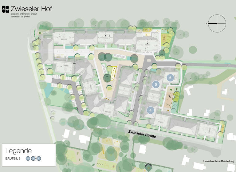 Wohnung zum Kauf - Neubau provisionsfrei 574.000 € 4 Zimmer 92,2 m² 2. Geschoss frei ab 31.12.2026 Zwieseler Straße 164 Karlshorst Berlin 10318