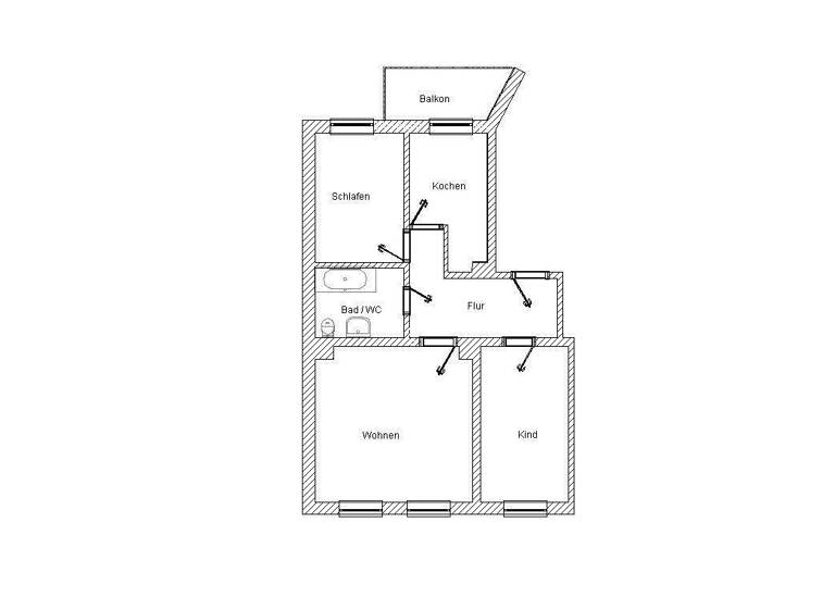 Studio zum Kauf 39.000 € 3 Zimmer 61,6 m² 2. Geschoss Beethovenstr. 5 Preißelpöhl Plauen 08525