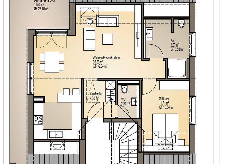 Wohnung zum Kauf - Erstbezug provisionsfrei 373.000 € 2 Zimmer 72,5 m² 2. Geschoss Großwelzheim Karlstein 63791