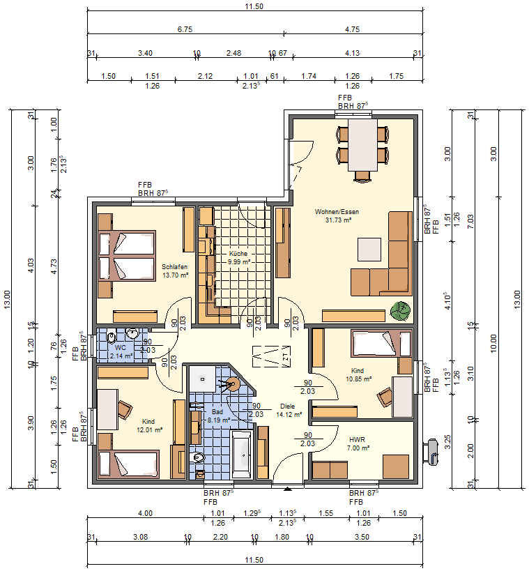 Bungalow zum Kauf 417.500 € 3 Zimmer 110 m²<br/>Wohnfläche 497 m²<br/>Grundstück Neu-Vehlefanz Oberkrämer 16727