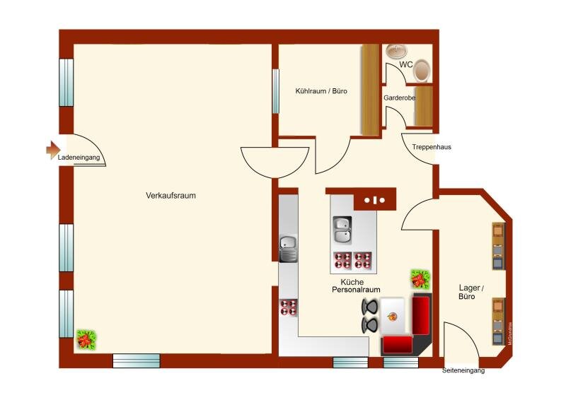 Laden zur Miete 1.300 € 4 Zimmer 125 m²<br/>Verkaufsfläche Weilheim Weilheim in Oberbayern 82362