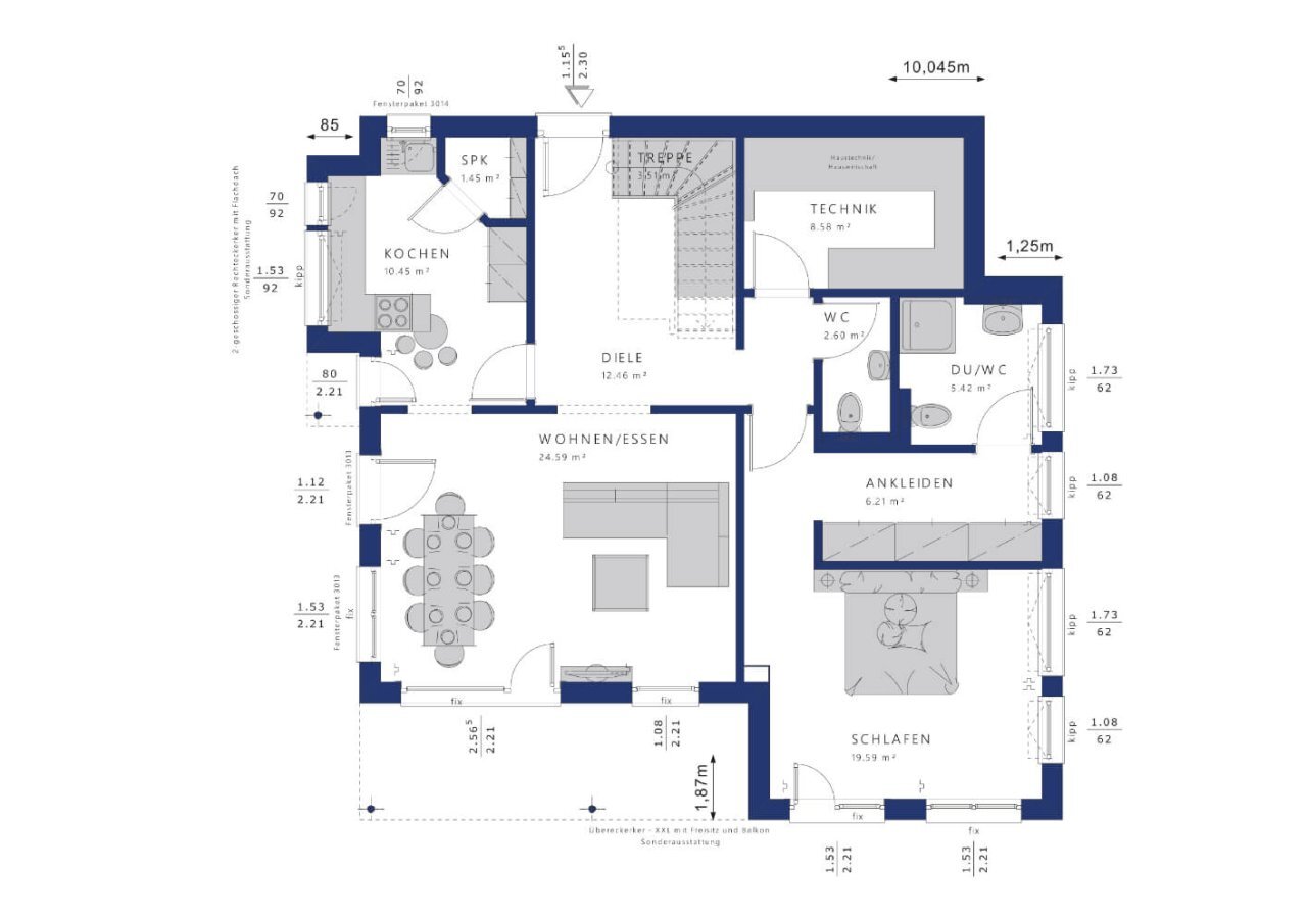 Einfamilienhaus zum Kauf provisionsfrei 493.819 € 6 Zimmer 167 m²<br/>Wohnfläche 816 m²<br/>Grundstück Damflos 54413