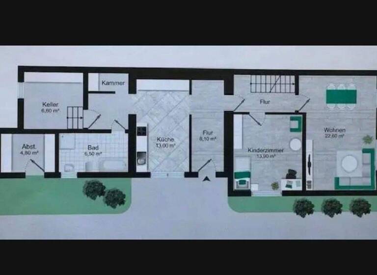 Doppelhaushälfte zum Kauf provisionsfrei 275.000 € 3,5 Zimmer 100 m² 772 m² Grundstück Luckenwalde 14943