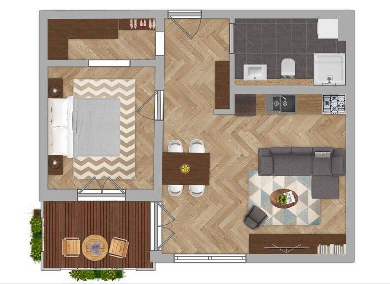 Wohnung zum Kauf - Erstbezug 280.000 € 2 Zimmer 56,8 m² 2. Geschoss Wombach Lohr a. Main 97816