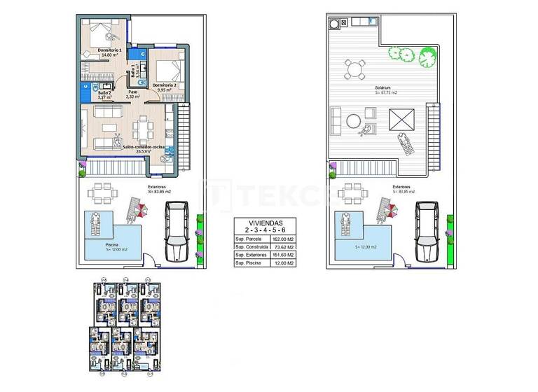 Einfamilienhaus zum Kauf 265.000 € 3 Zimmer 73 m² 162 m² Grundstück Murcia 30700