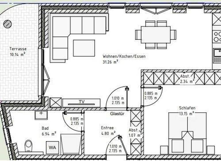 Wohnung zum Kauf provisionsfrei 275.000 € 2 Zimmer 61,2 m² EG Wildeshausen 27793
