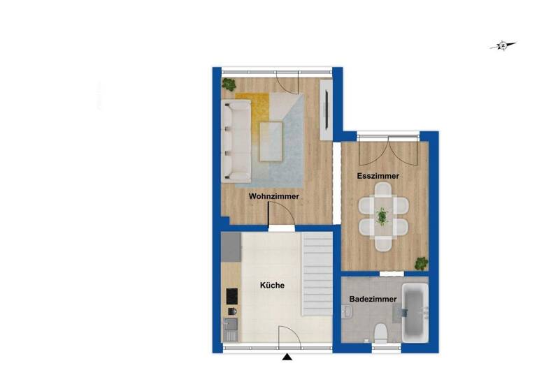 Reihenmittelhaus zum Kauf 119.000 € 4 Zimmer 78 m² 346 m² Grundstück Bad Schwartau 23611