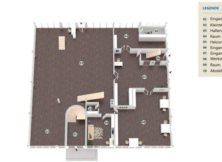 Lagerhalle zur Miete 4.250 € 507 m² Lagerfläche teilbar von 100 m² bis 464 m² Wandsbek Hamburg 22047