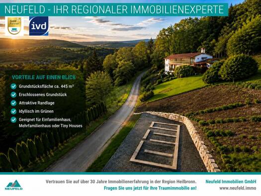 Grundstück zum Kauf 79.000 € 445 m² Grundstück Ohrnberg Öhringen 74613