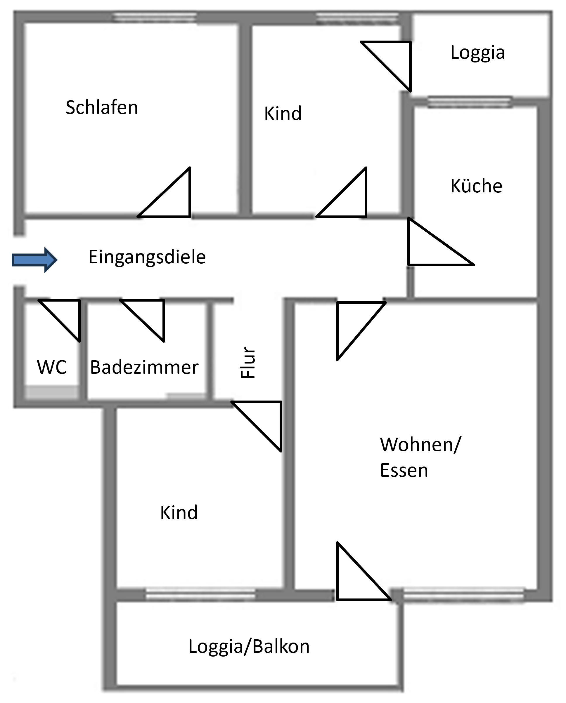 Wohnung zum Kauf 255.000 € 4 Zimmer 93 m²<br/>Wohnfläche 2.<br/>Geschoss ab sofort<br/>Verfügbarkeit Schwieberdingen Schwieberdingen 71701