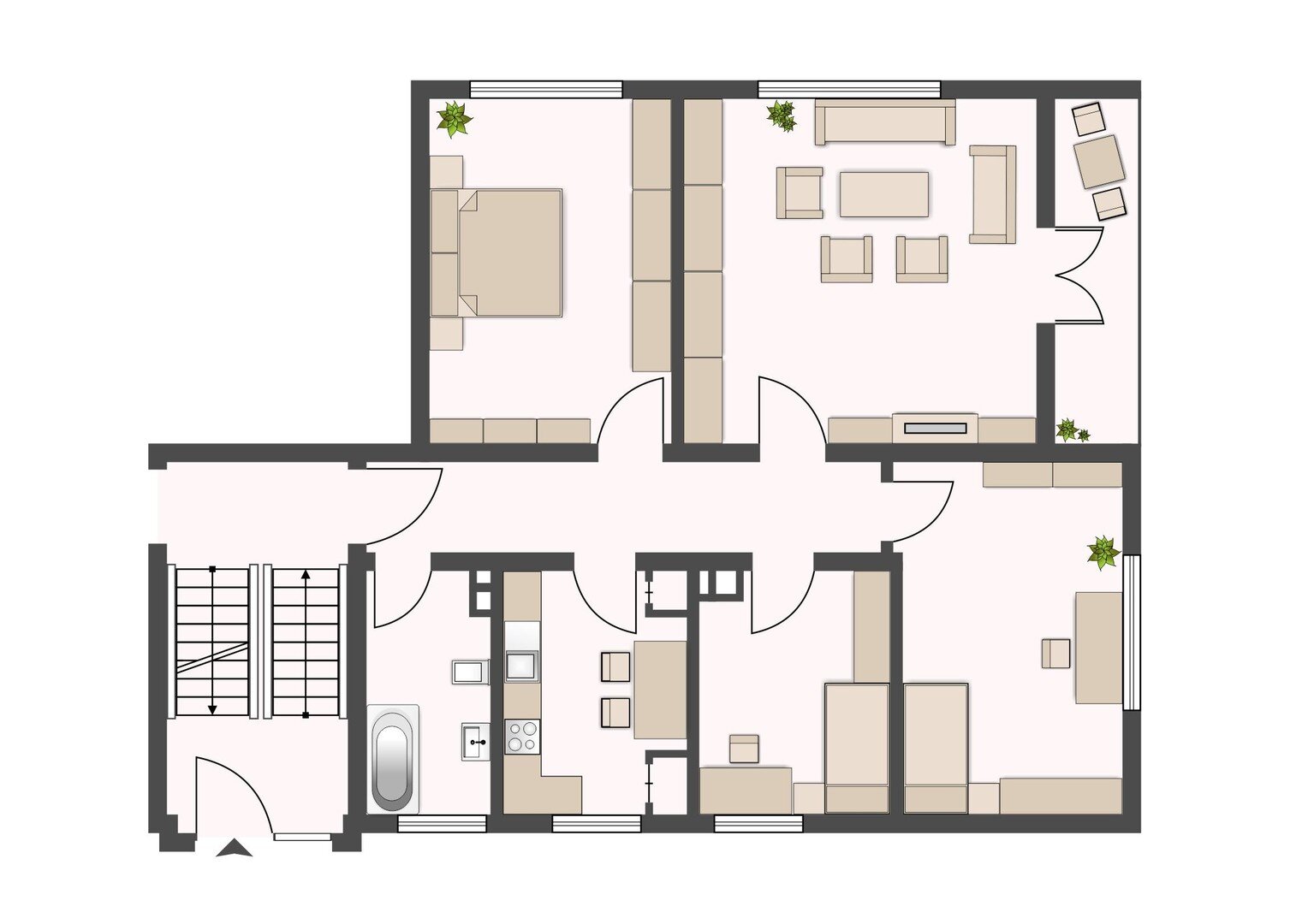 Wohnung zum Kauf provisionsfrei 139.000 € 4 Zimmer 85,8 m²<br/>Wohnfläche EG<br/>Geschoss Florentineweg 14 Edemissen Edemissen 31234