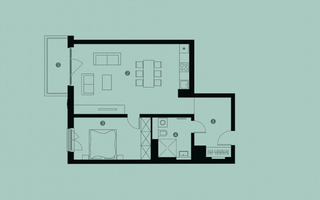 Wohnung zur Miete 1.980 € 2 Zimmer 68,4 m²<br/>Wohnfläche 5.<br/>Geschoss Friedrichshain Berlin Friedrichshain 10243