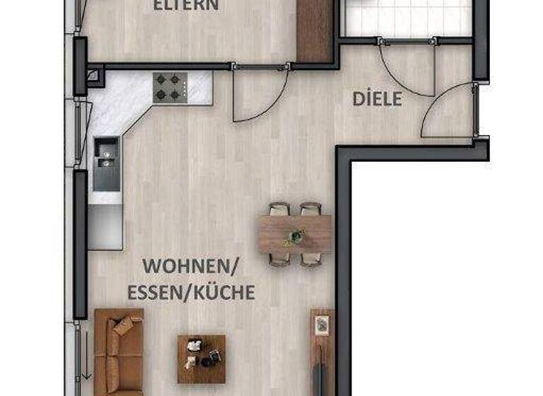 Wohnung zum Kauf - Erstbezug provisionsfrei 348.900 € 2,5 Zimmer 59,1 m² 1. Geschoss Böllinger Straße 41 Neckargartach Heilbronn / Neckargartach 74078