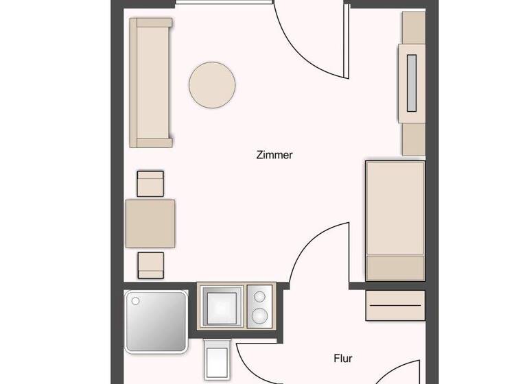Studio zum Kauf provisionsfrei 99.000 € 1 Zimmer 24 m² Neckarstadt Mannheim / Neckarstadt-West 68169