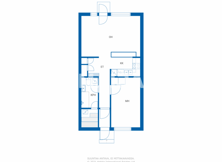 Reihenmittelhaus zum Kauf 67.000 € 2 Zimmer 49 m² Lemettiläntie 2 Laukaa 41340