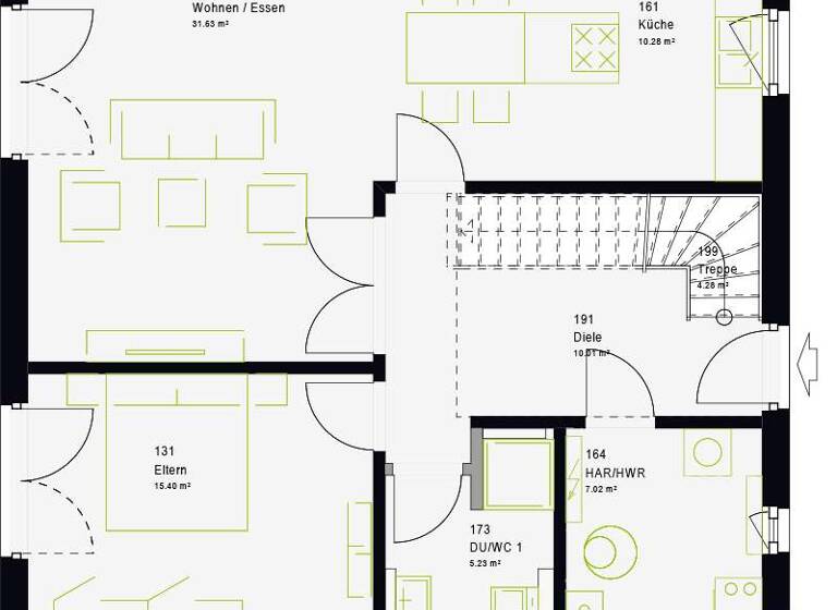 Haus zum Kauf provisionsfrei 488.080 € 4 Zimmer 125 m²<br/>Wohnfläche 410 m²<br/>Grundstück Au Au in der Hallertau 84072