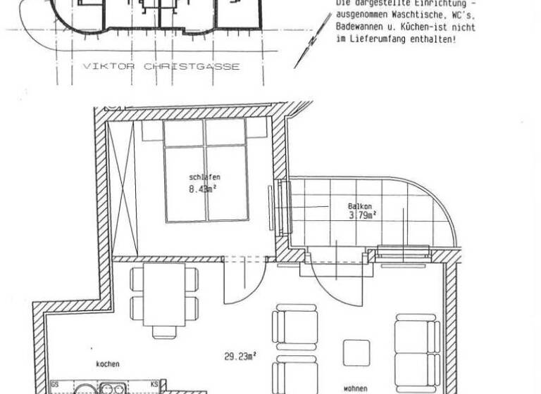Wohnung zur Miete 754 € 2 Zimmer 42,9 m² 3. Geschoss Ramperstorffergasse Wien 1050