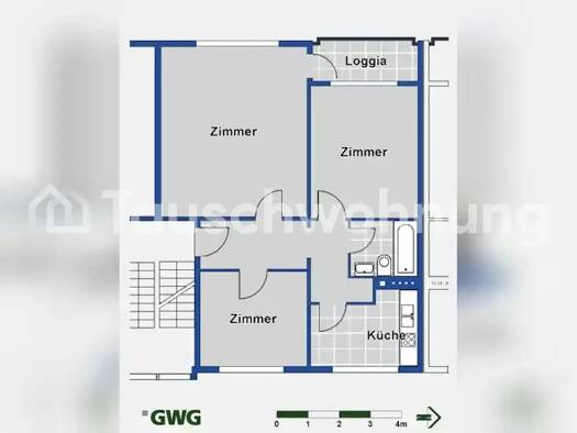 Wohnung zur Miete Tauschwohnung 498 € 3 Zimmer 71 m² EG Hausbruch Hamburg 21077