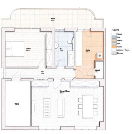 Wohnung zur Miete 1.080 € 3 Zimmer 93 m²<br/>Wohnfläche 1.<br/>Geschoss Waldhof - Mitte Mannheim / Waldhof 68305