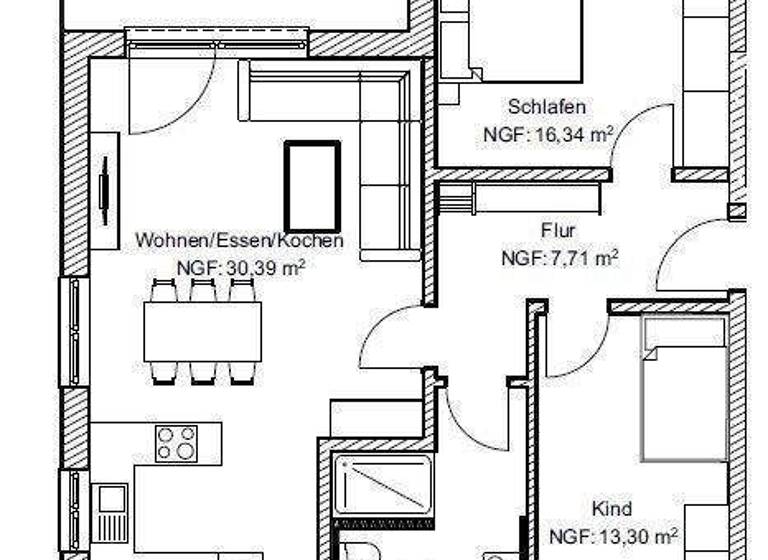 Wohnung zum Kauf provisionsfrei als Kapitalanlage geeignet 457.200 € 3 Zimmer 83,1 m² Rosenstraße Nordendorf 86695