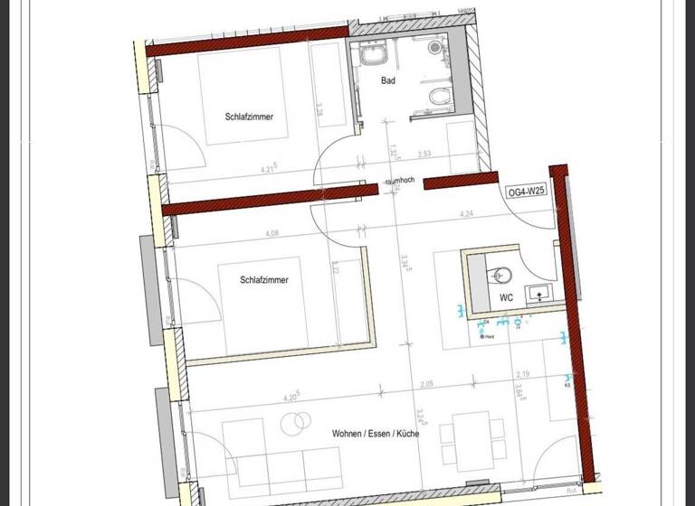 Wohnung zur Miete 1.155 € 3 Zimmer 73 m² Geschoss 4/5 frei ab sofort Stadtgebiet Göppingen 73033