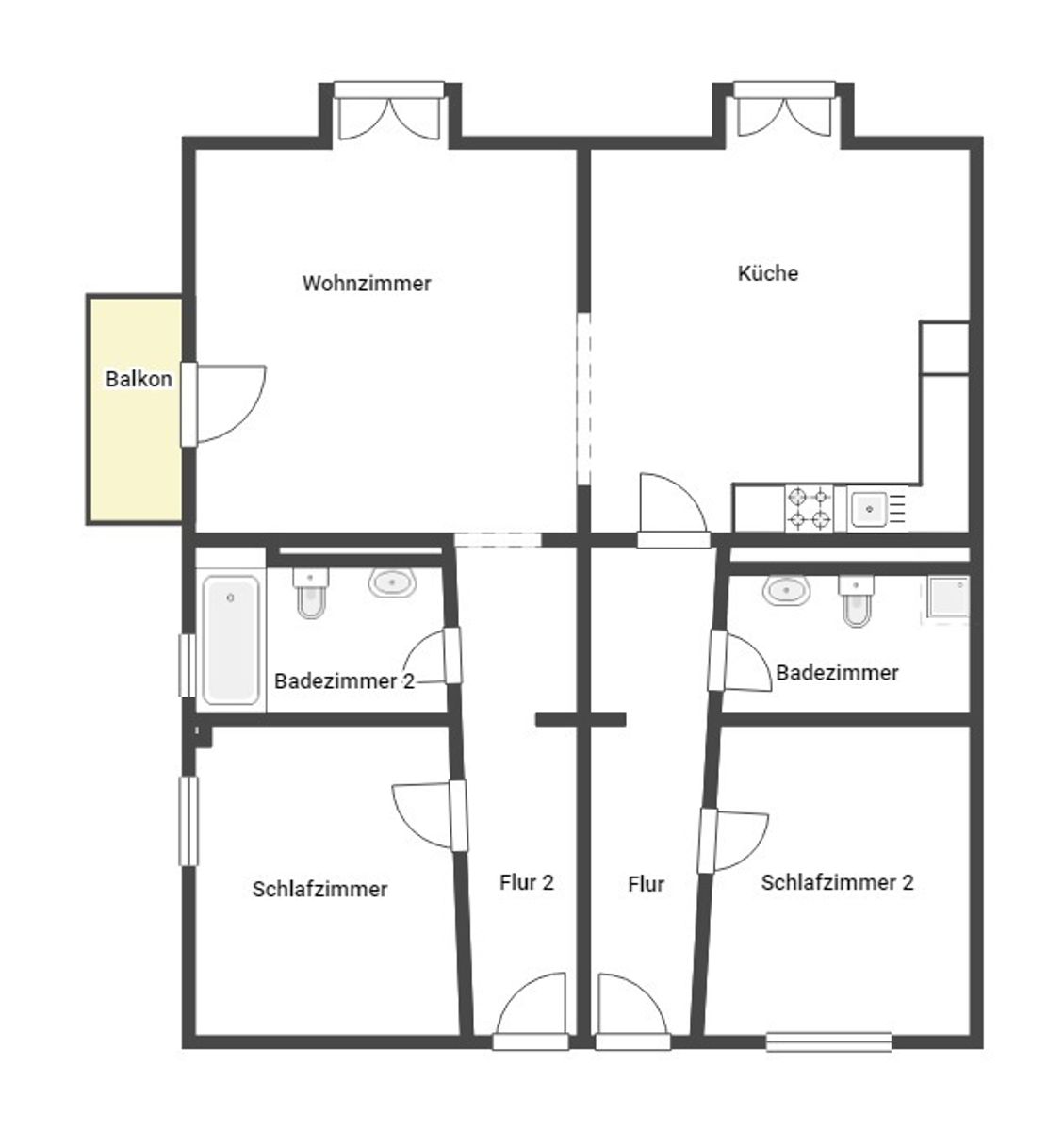 Wohnung zum Kauf 150.000 € 3 Zimmer 80,2 m²<br/>Wohnfläche 2.<br/>Geschoss Rotensol Bad Herrenalb 76332