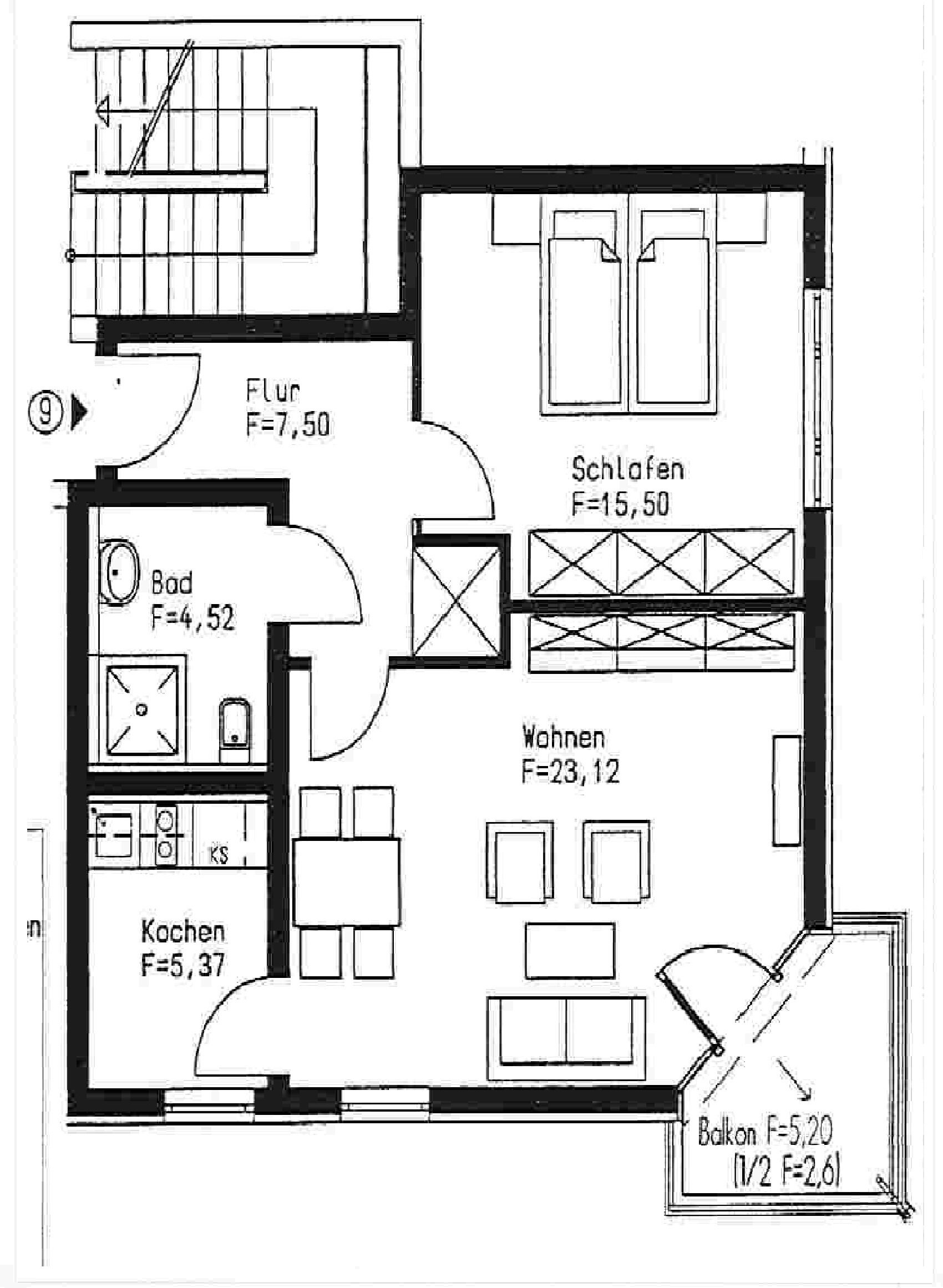 Wohnung zur Miete 479 € 2 Zimmer 58,6 m²<br/>Wohnfläche 1.<br/>Geschoss Am Harzberg 26 Frohburg Frohburg 04654