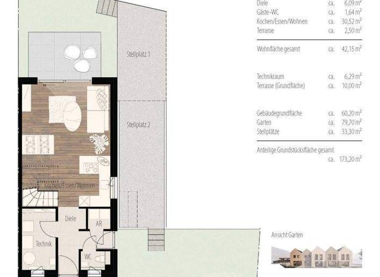 Reihenendhaus zum Kauf provisionsfrei 525.000 € 4 Zimmer 85 m² 173 m² Grundstück Hirnerweg 6 Brackenheim 74336