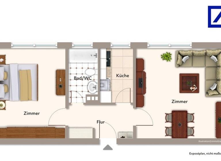 Wohnung zum Kauf 69.000 € 2 Zimmer 57 m² Barmen Wuppertal 42277