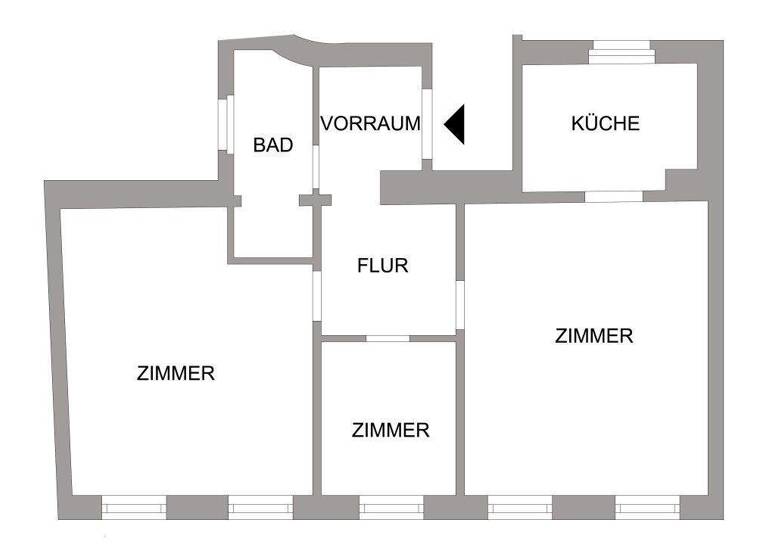 Büro zur Miete provisionsfrei 13,61 € 3 Zimmer 67,6 m² Bürofläche Wien 1090