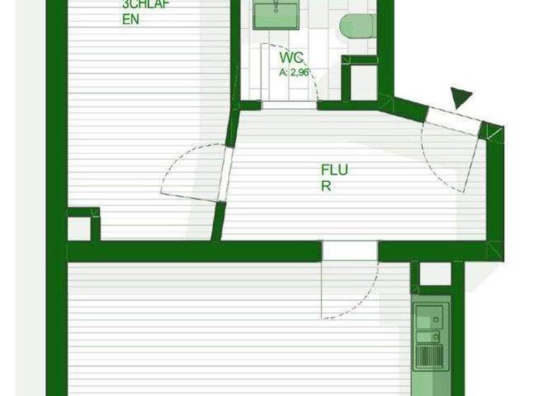 Wohnung zur Miete 990 € 2 Zimmer 60,5 m² 2. Geschoss frei ab 01.04.2026 Wittstockstraße 6 Reudnitz-Thonberg Leipzig 04317