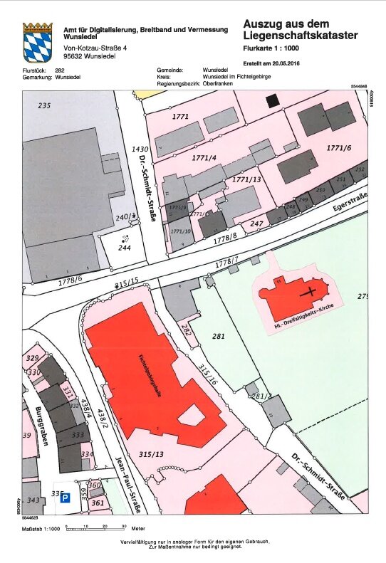 Laden zum Kauf provisionsfrei 904,4 m²<br/>Verkaufsfläche Egerstr. 8 Wunsiedel Wunsiedel 95632