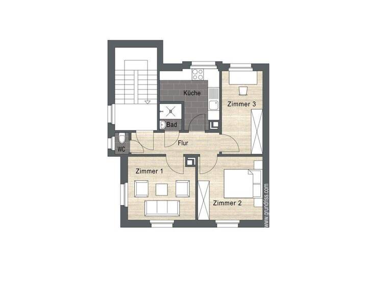 Wohnung zum Kauf 239.000 € 55,4 m² Friedrichshafen 88045