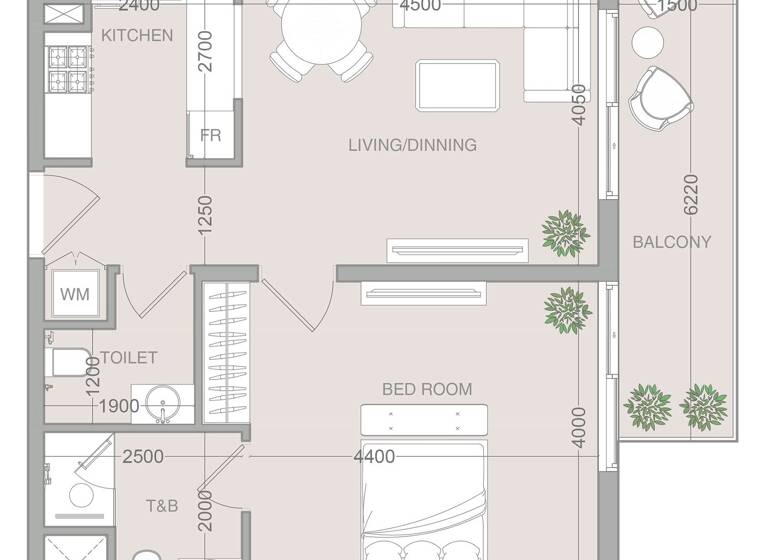 Wohnung zum Kauf provisionsfrei 276.382 € 2 Zimmer 70 m² Dubai 00000