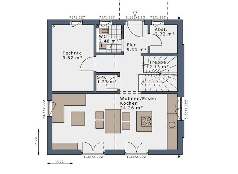Einfamilienhaus zum Kauf provisionsfrei 497.410 € 4 Zimmer 103,7 m²<br/>Wohnfläche 180 m²<br/>Grundstück Brombach Lörrach 79541