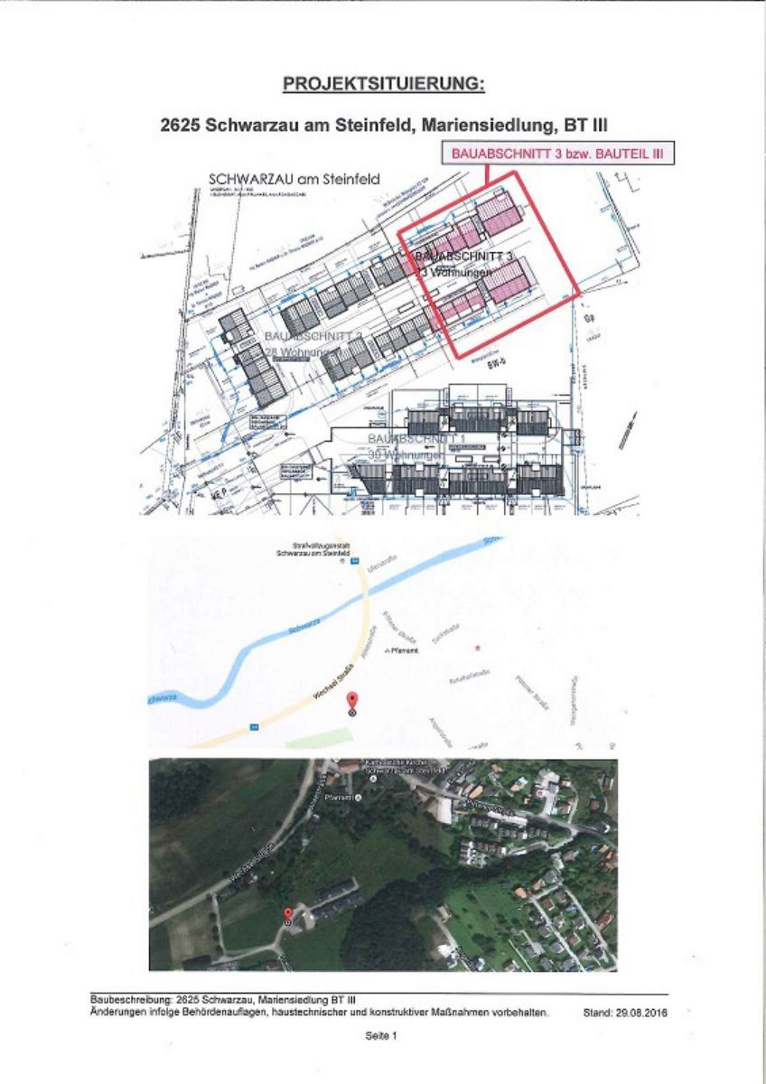 Wohnung zur Miete 835 € 3 Zimmer 68,6 m²<br/>Wohnfläche Schwarzau am Steinfeld 2625