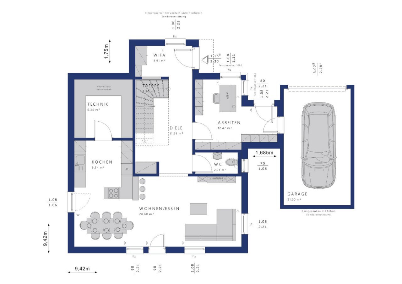 Einfamilienhaus zum Kauf provisionsfrei 587.227 € 5 Zimmer 153 m²<br/>Wohnfläche 1.150 m²<br/>Grundstück Freudenburg Freudenburg 54450