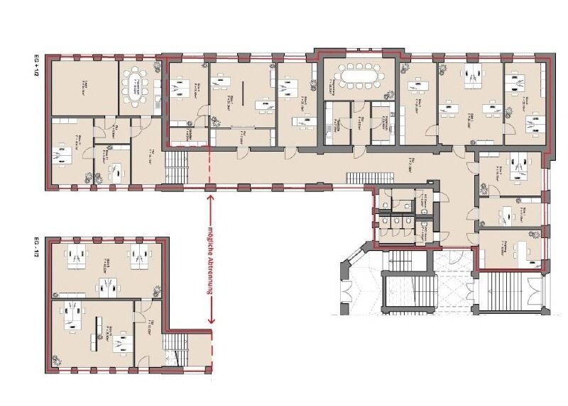 Büro-/Praxisfläche zur Miete provisionsfrei 10 € 515 m²<br/>Bürofläche Innere Neustadt (Wigardstr.) Dresden 01097