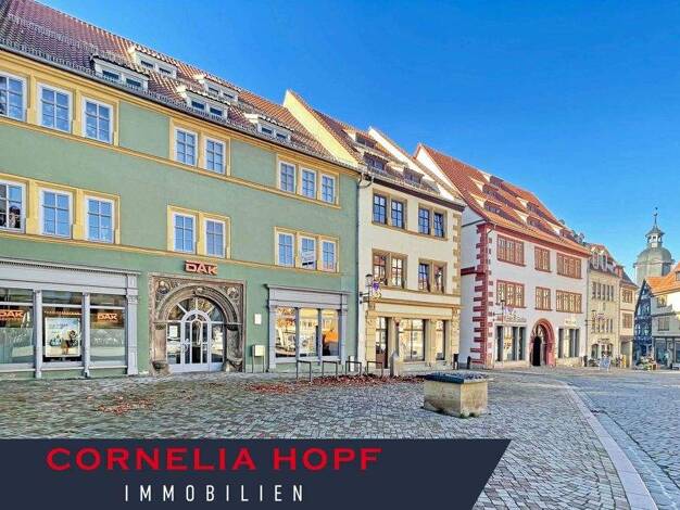 Wohnung zur Miete 445 € 2 Zimmer 90,5 m² 1. Geschoss Hauptmarkt 34 Gotha 99867