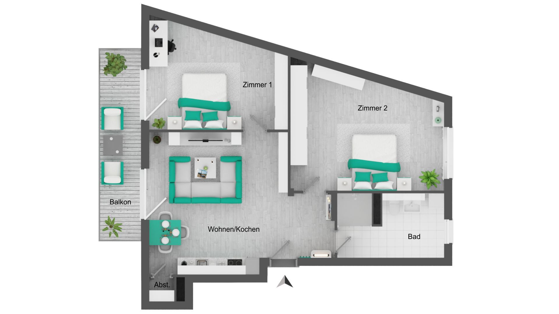 Wohnung zur Miete 1.151 € 3 Zimmer 83,7 m²<br/>Wohnfläche Anger-Crottendorf Leipzig 04315