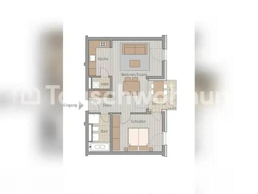 Wohnung zur Miete Tauschwohnung 780 € 2 Zimmer 57 m² Hattersheim Hattersheim am Main 65795
