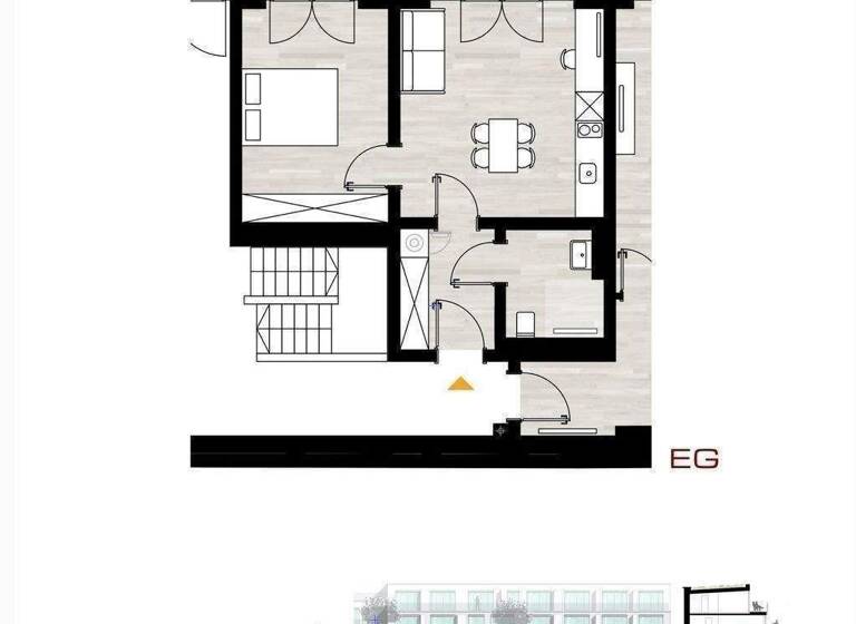 Terrassenwohnung zum Kauf - Erstbezug provisionsfrei 452.270 € 2 Zimmer 45 m² EG Dreikönigstraße 1,3 Innenstadt Erlangen 91054