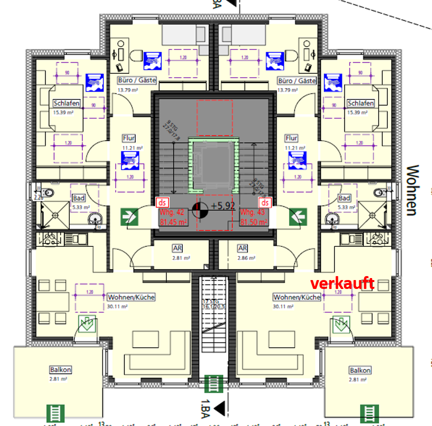 Wohnung zum Kauf provisionsfrei 314.700 € 3 Zimmer 81,2 m²<br/>Wohnfläche 2.<br/>Geschoss Starenschleife Welver Welver 59514